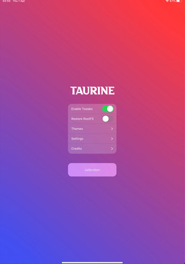 Taurine越狱工具截图2