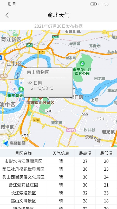 重庆天气app截图2